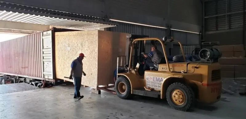 Estufagem de container a granel