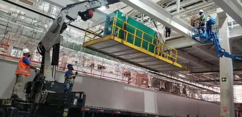 Movimentação de máquinas e equipamentos